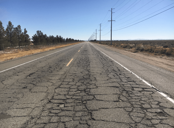 Severe Road Cracking Forta